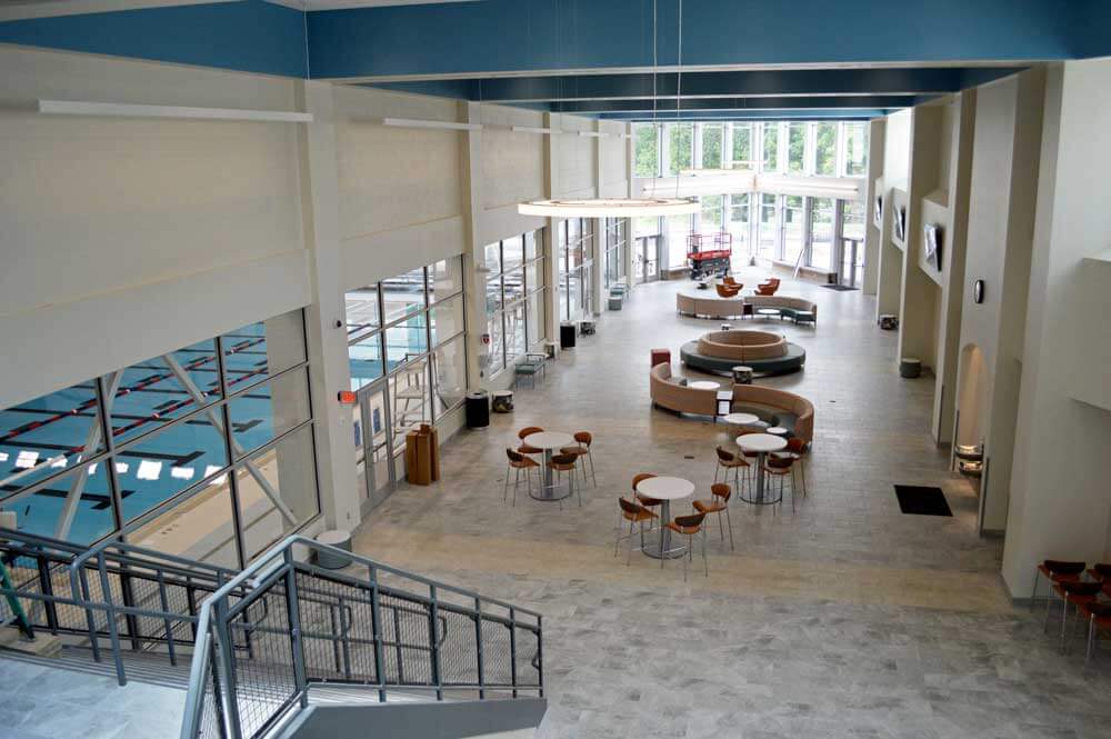 Image of Elkhart Health and aquatics Commons atrium
