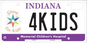 Shine for Kids License Plate