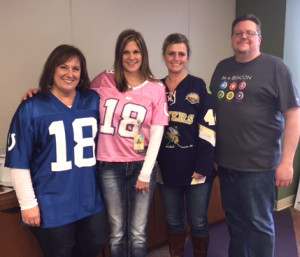 (L-R) Sheila Keiser, Systems Analyst; Mary Gibbons, Systems Analyst; April Daugherty, Applications Manager; and Craig Weldy, Senior Interface Analyst. 