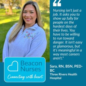 Sara Wilson, RN, BSN, PED-BC | Three Rivers Health Hospital